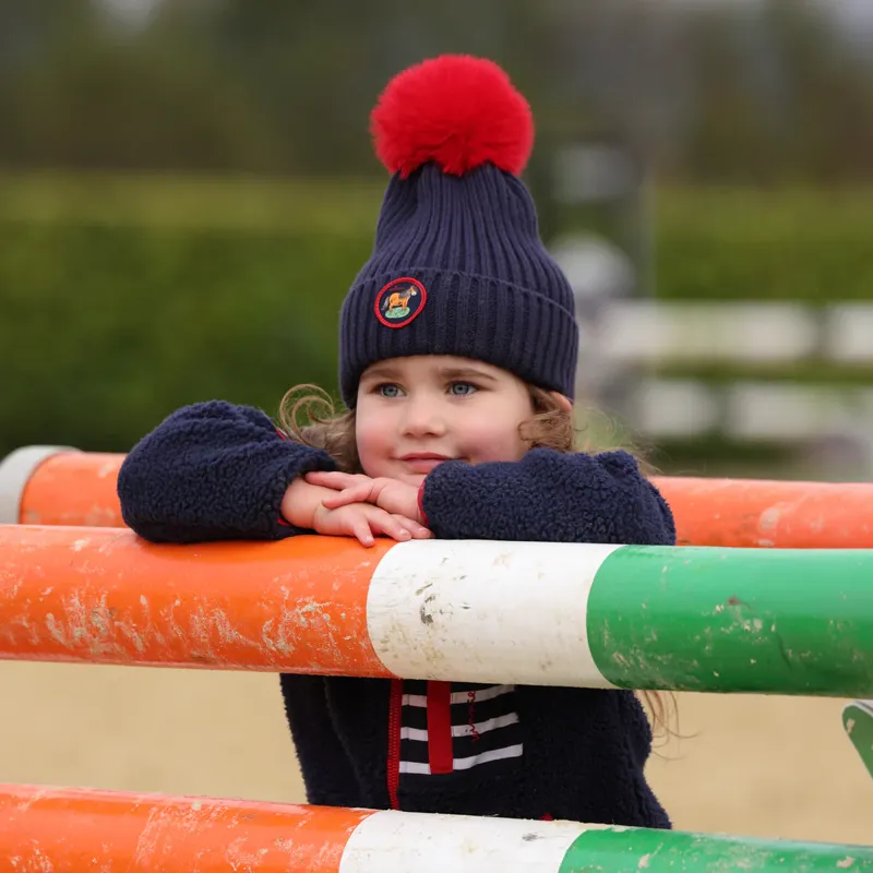 Winnie and Me Bobble Hat - NAVY