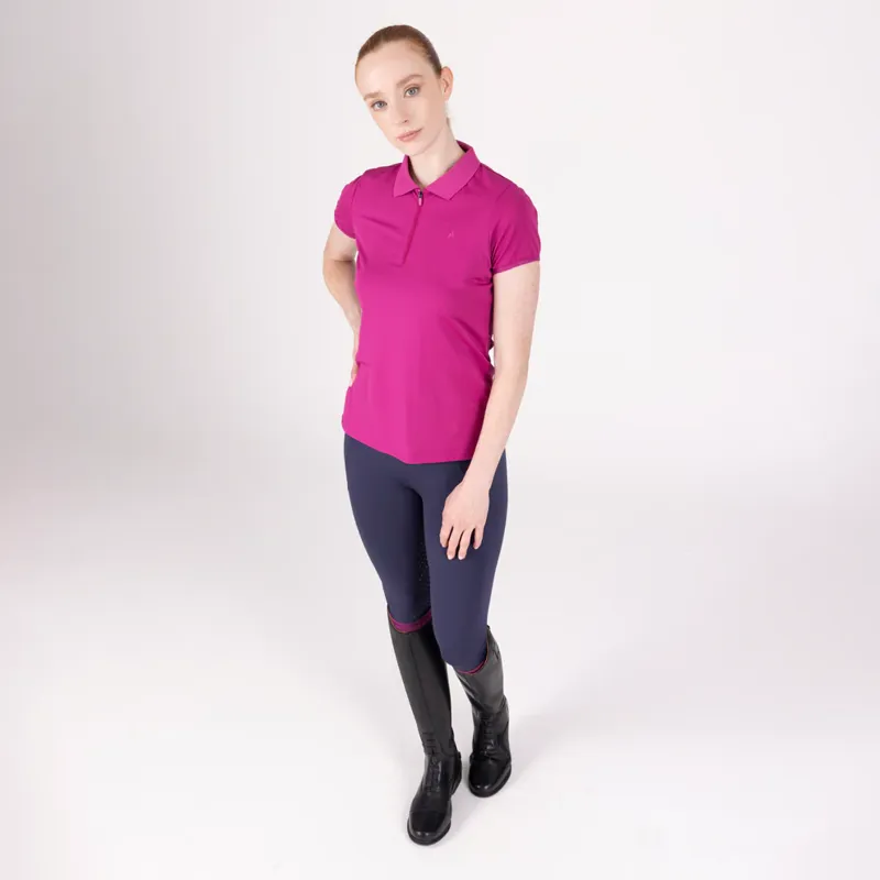 Aubrion React Tech Polo FUCHSIA-3