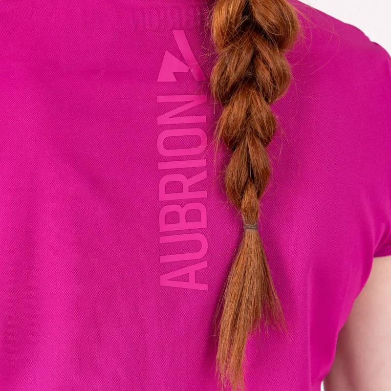 Aubrion React Tech Polo FUCHSIA-6