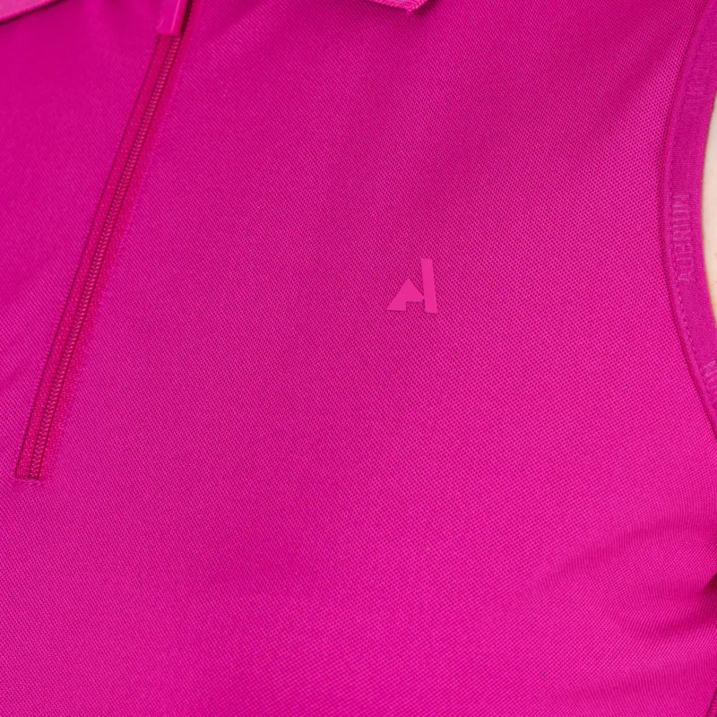 Aubrion React Sleeveless Tech Polo FUCHSIA-4