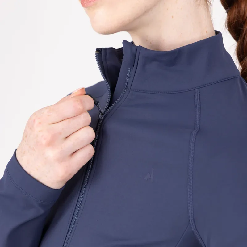Aubrion Equestrian Button Sweatshirt - MIDNIGHT/TAUPE-6
