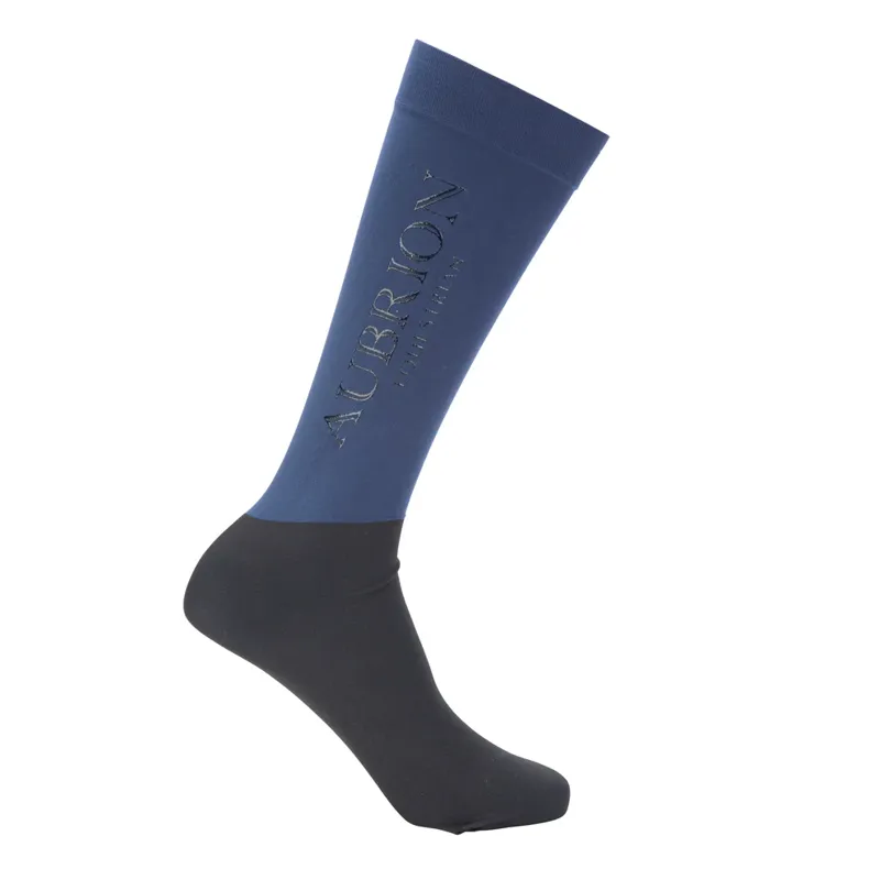 Aubrion Equestrian Socks MIDNIGHT uk 3 1/2-8-1