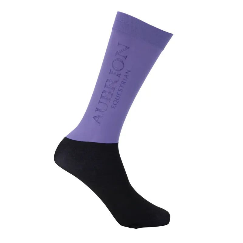 Aubrion Equestrian Socks -Young Rider HEATHER