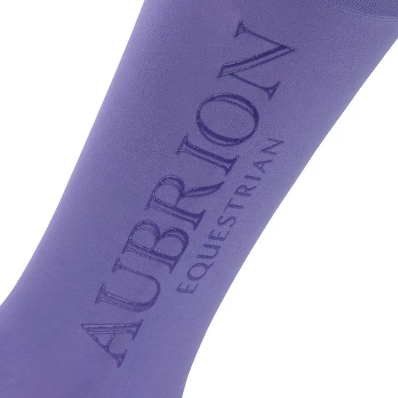 Aubrion Equestrian Socks -Young Rider HEATHER-3