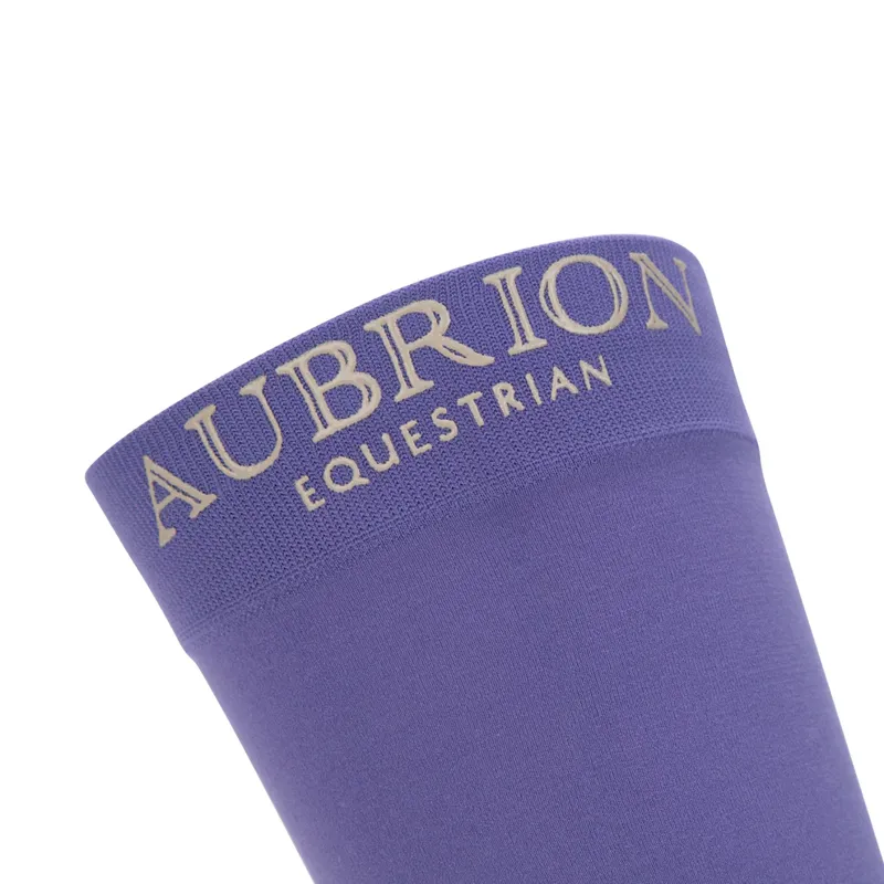 Aubrion Equestrian Socks -Young Rider HEATHER-2