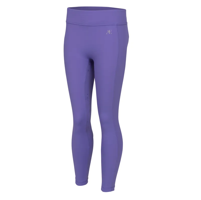 Aubrion Equestrian Riding Tights -Young Rider HEATHER-1