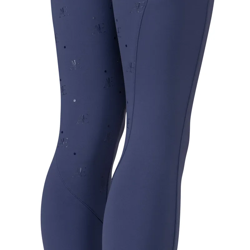 Aubrion Equestrian Riding Tights -Young Rider MIDNIGHT-4