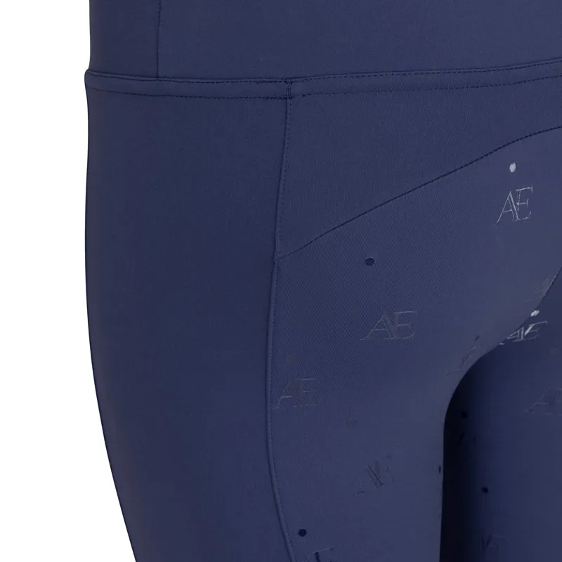 Aubrion Equestrian Riding Tights -Young Rider MIDNIGHT-8