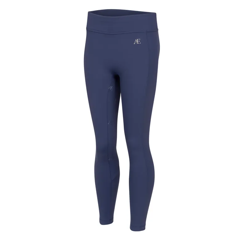 Aubrion Equestrian Riding Tights -Young Rider MIDNIGHT-2