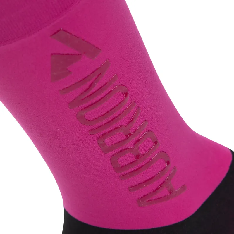 Aubrion React Performance Socks - Young Rider FUCHSIA-3