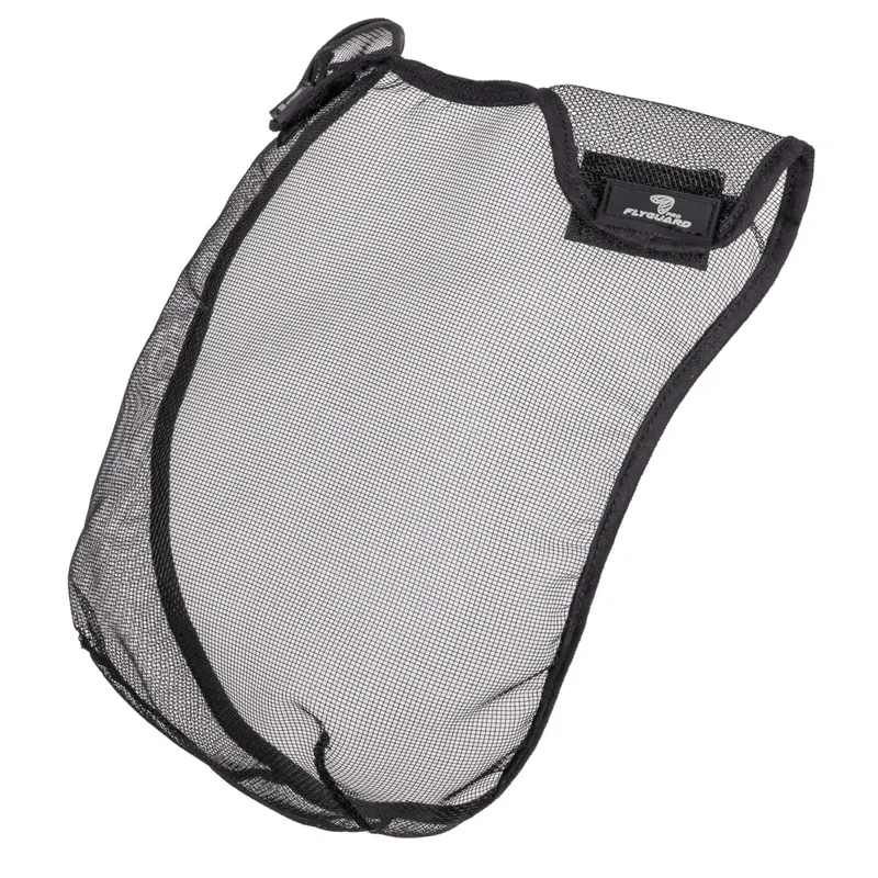FlyGuard Pro Grackle Bridle Nose Net BLACK-1