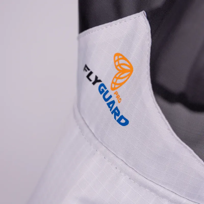 FlyGuard Pro Sun Shade Fly Mask With Ears and Nose WHITE-2