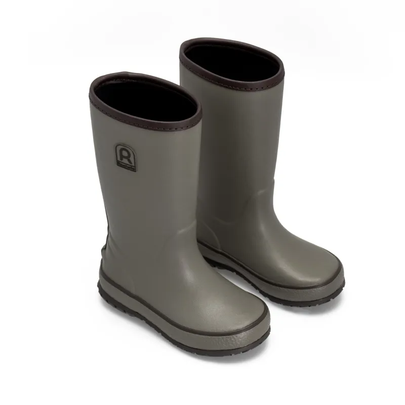 Rouchette Acteon Wellington Boots - Khaki - Childrens-1