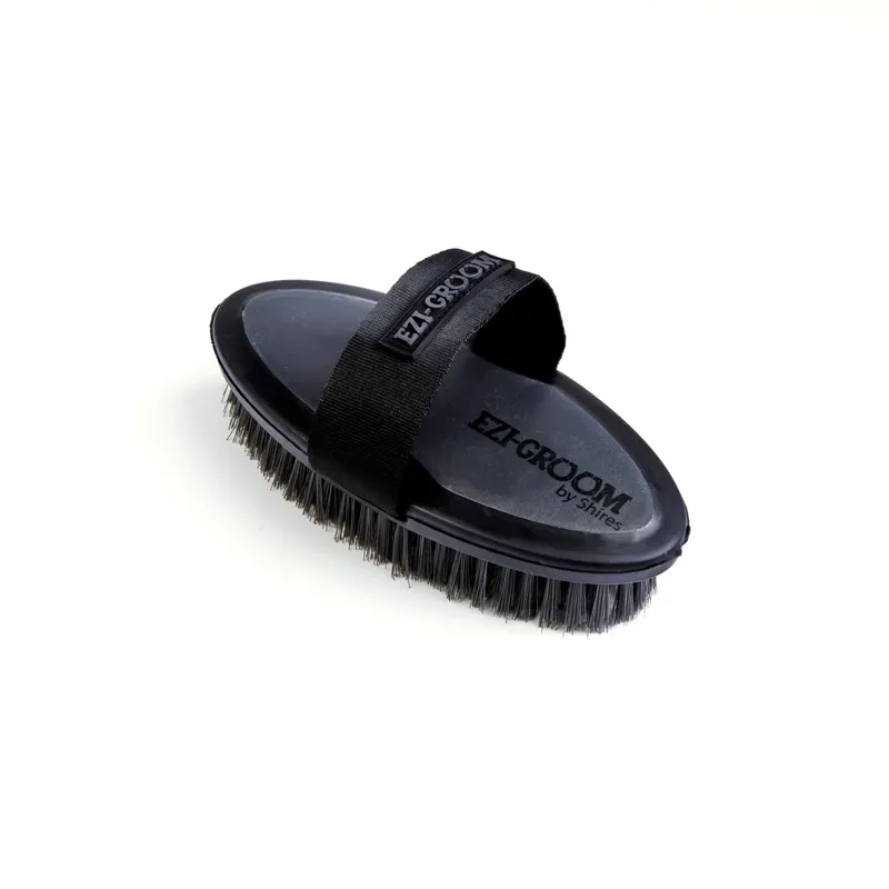 Ezi-Groom Grip Body Brush Small in Black
