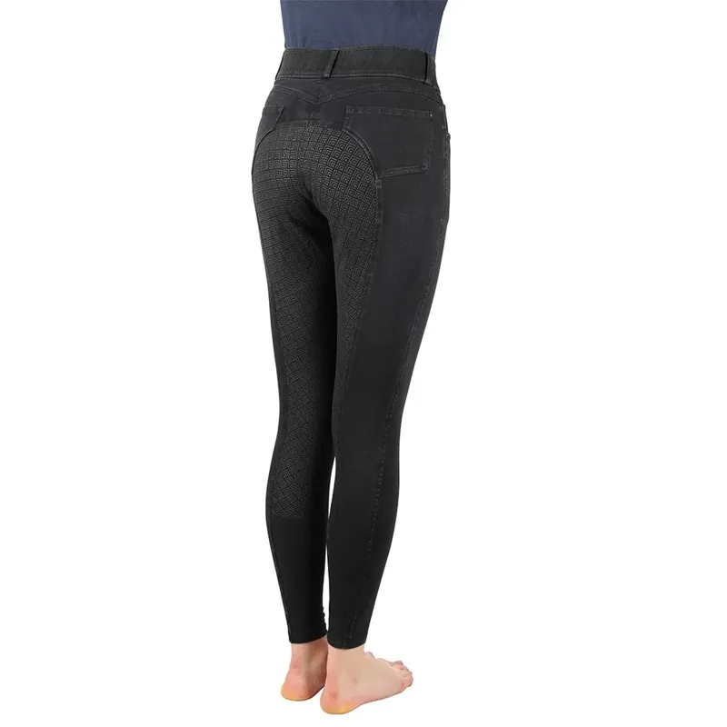 Hy Equestrian Elevate Denim Breeches - Black-2
