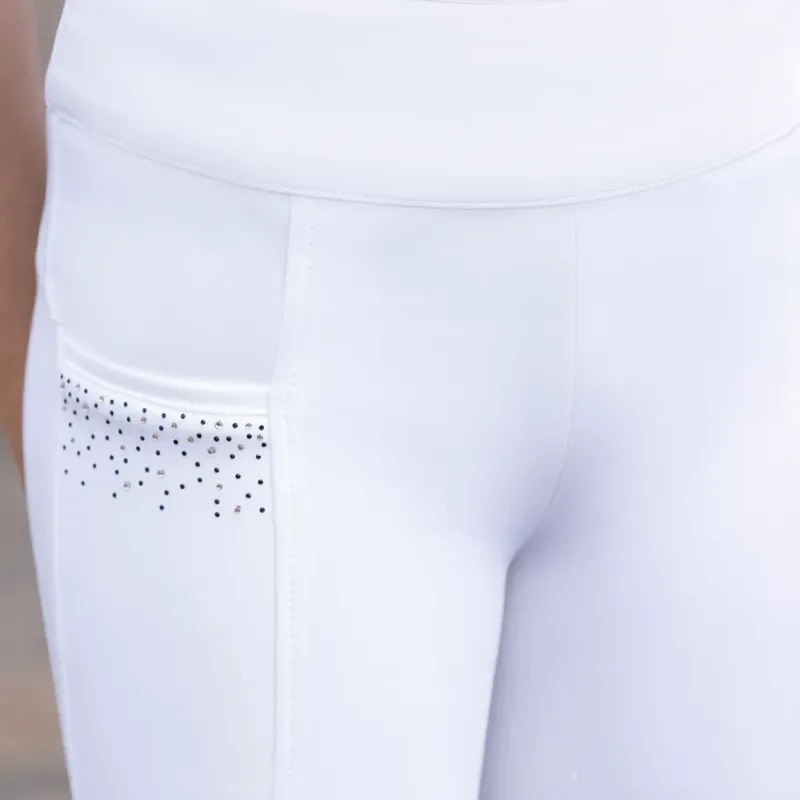 Hy Equestrian Children's Roka Regal Riding Tights - White