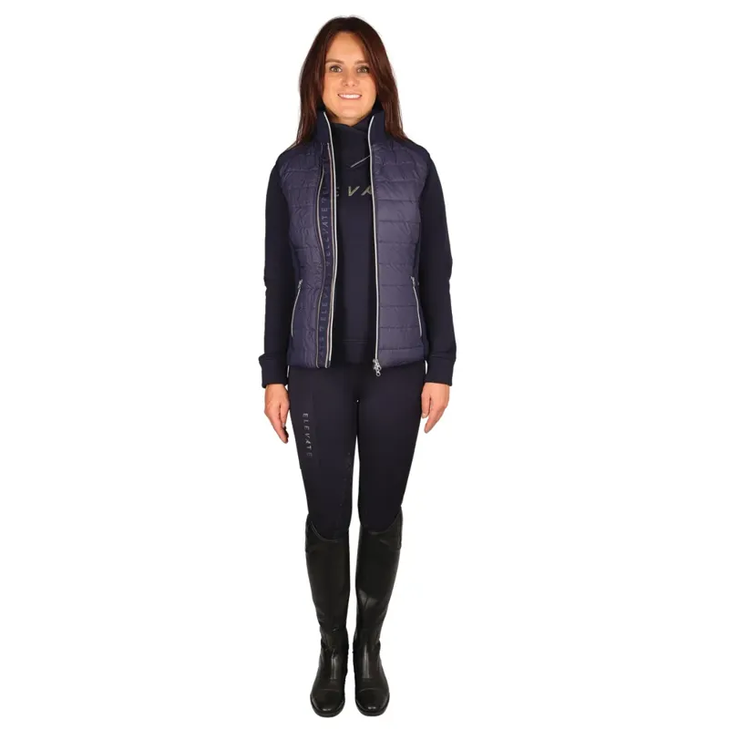 Hy Equestrian Elevate Allure Gilet - - Navy/Gun Metal Grey-1