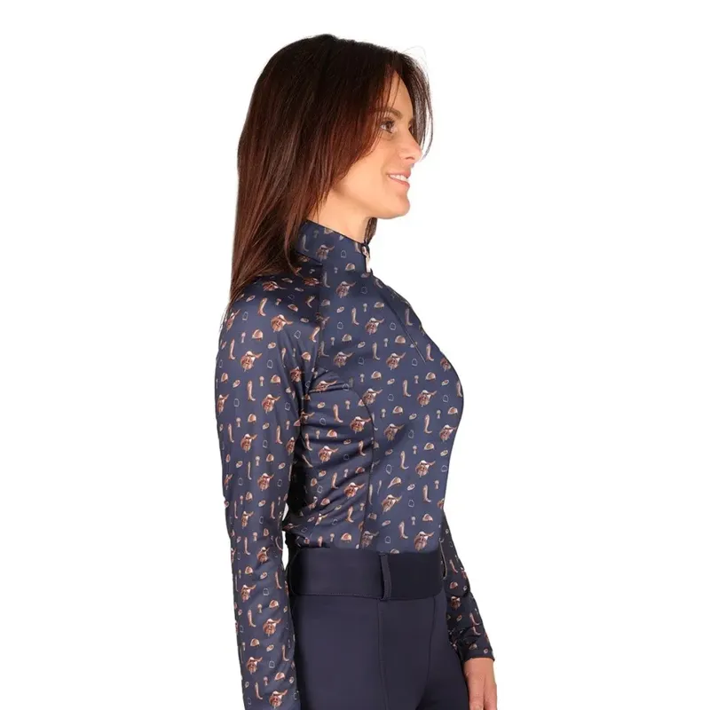 Hy Equestrian Elevate Country Base Layer -Navy/Fossil