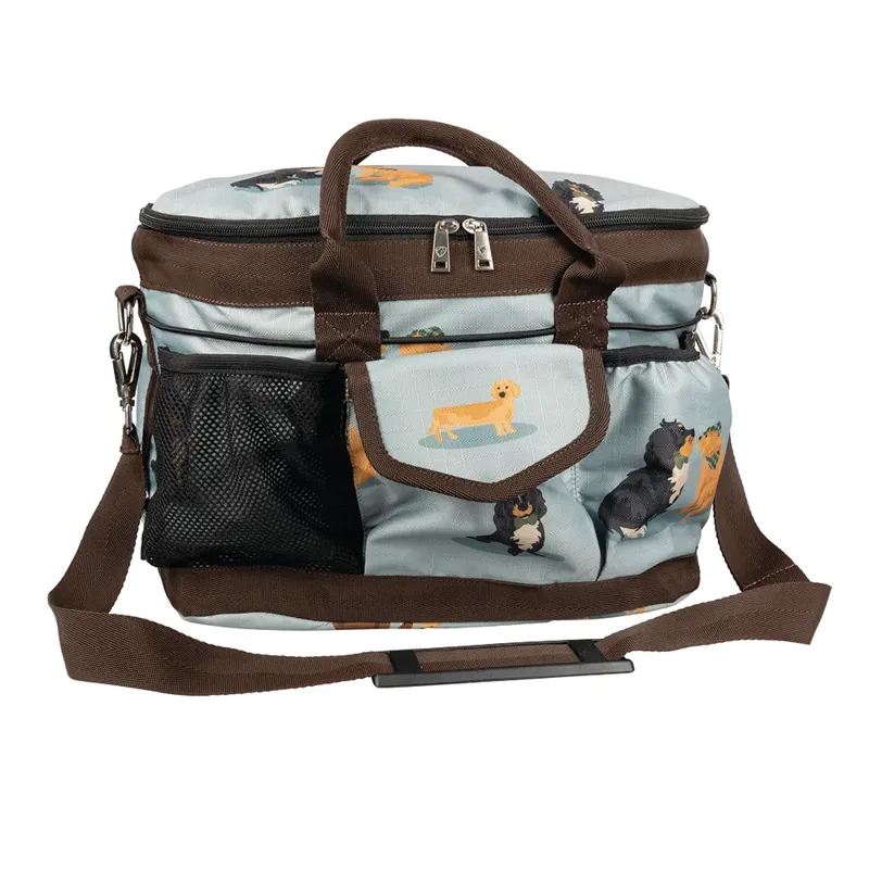 Hy Equestrian It's A Dog's Life Grooming Bag - - Dusty Blue -1