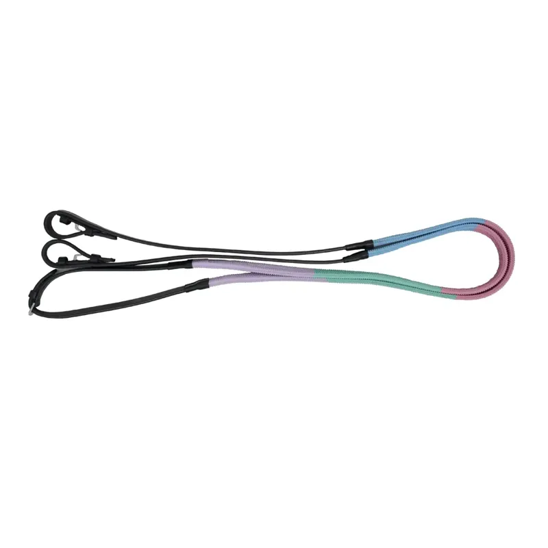 Hy Equestrian Rubber Covered Training Reins - 48inch-1