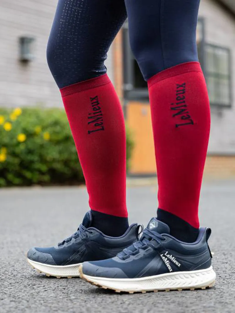 LeMieux Competition Socks 2 pack - Chilli-1