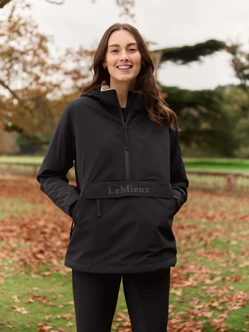 LeMieux Phoebe Half Zip Waterproof Anorak - Black