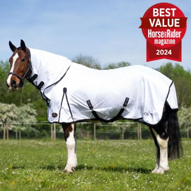 Gallop Classic Fly Rug Combo  - White