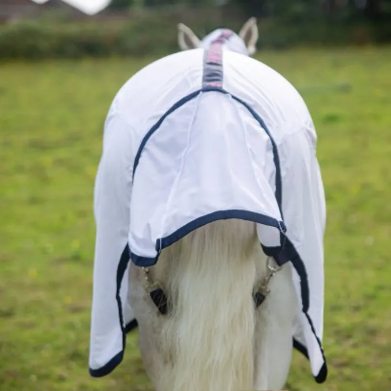 Gallop Classic PONIE Fly Rug Combo - White-4