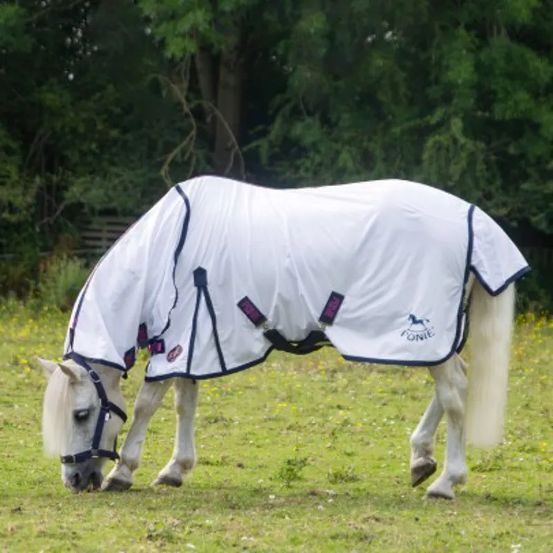 Gallop Classic PONIE Fly Rug Combo - White-5