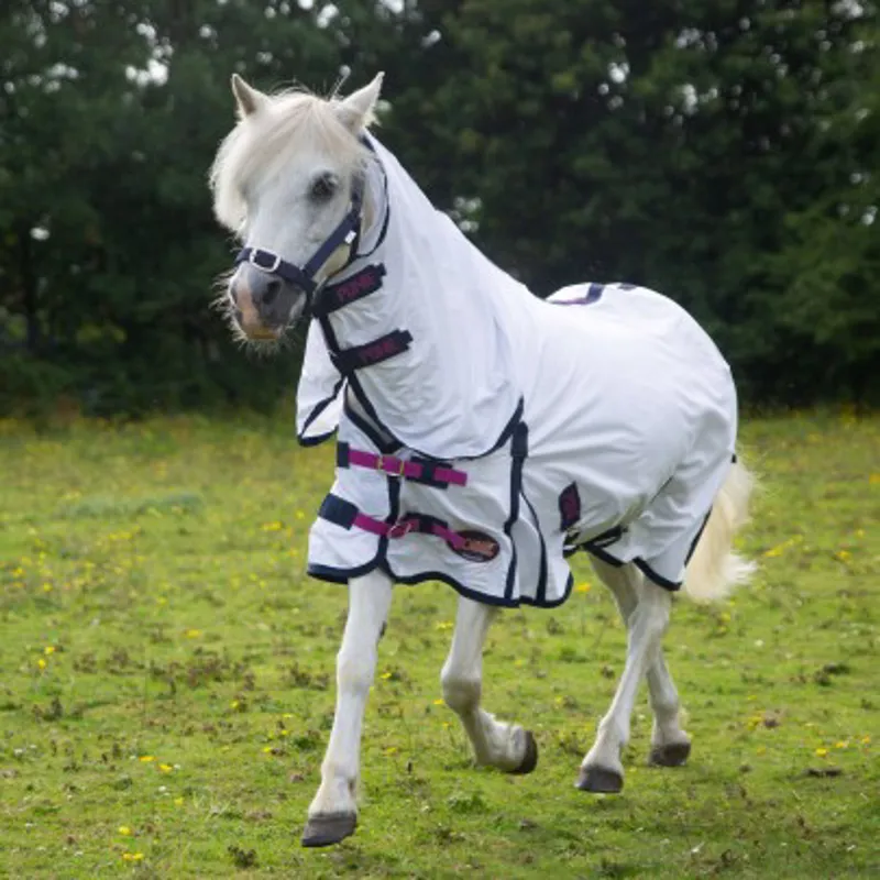 Gallop Classic PONIE Fly Rug Combo - White