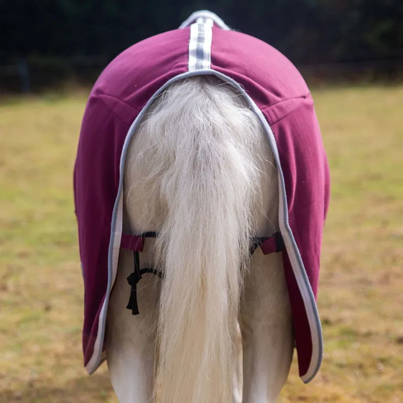 Gallop PONIE 'Tiddlywinks' Jersey Cooler Rug - Burgundy-3