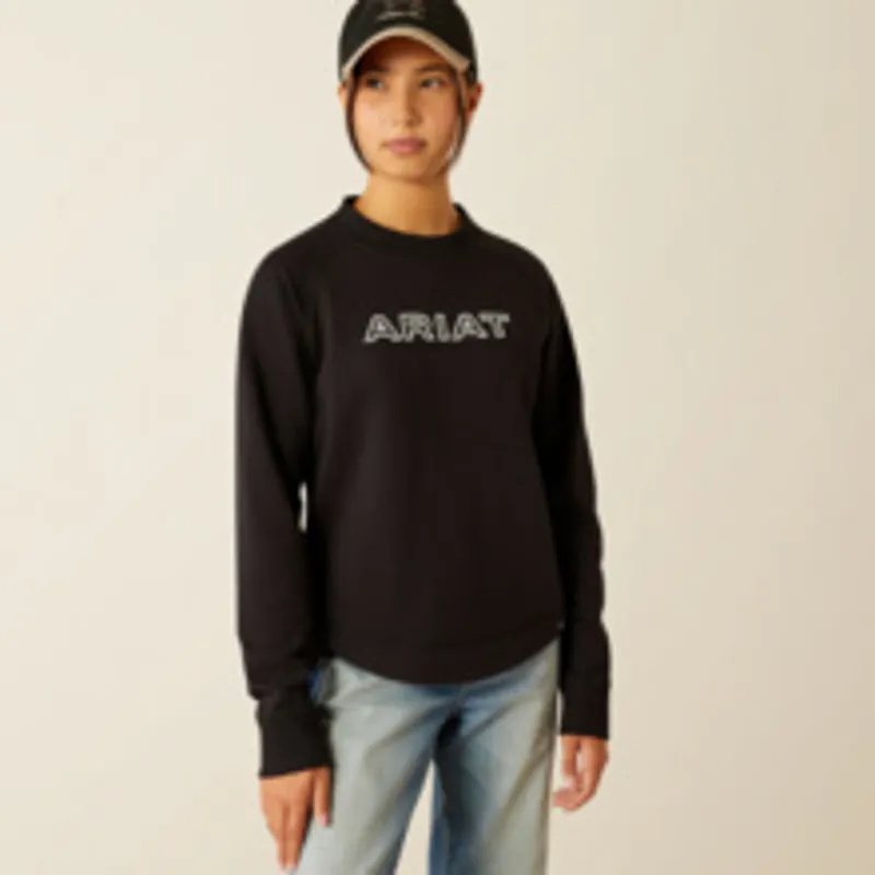 Ariat Youth Benicia T Sweatshirt - BlackT