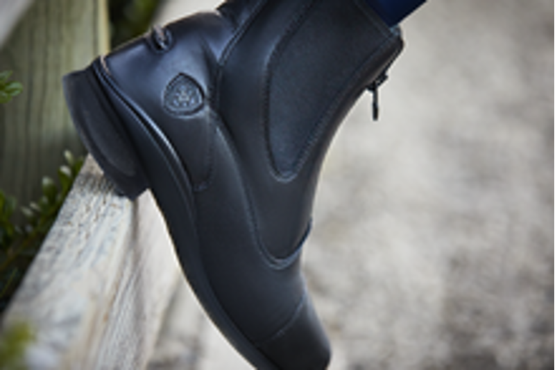 Ariat Womens Heritage Zip Paddock Boot - Black-5