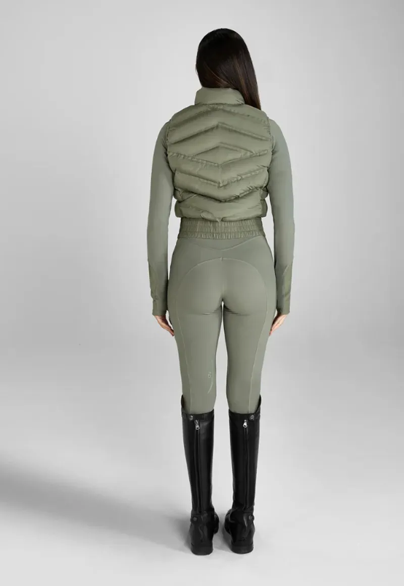 AZTEC DIAMOND DEFINE KNEE GRIP LEGGINGS - SAGE-2