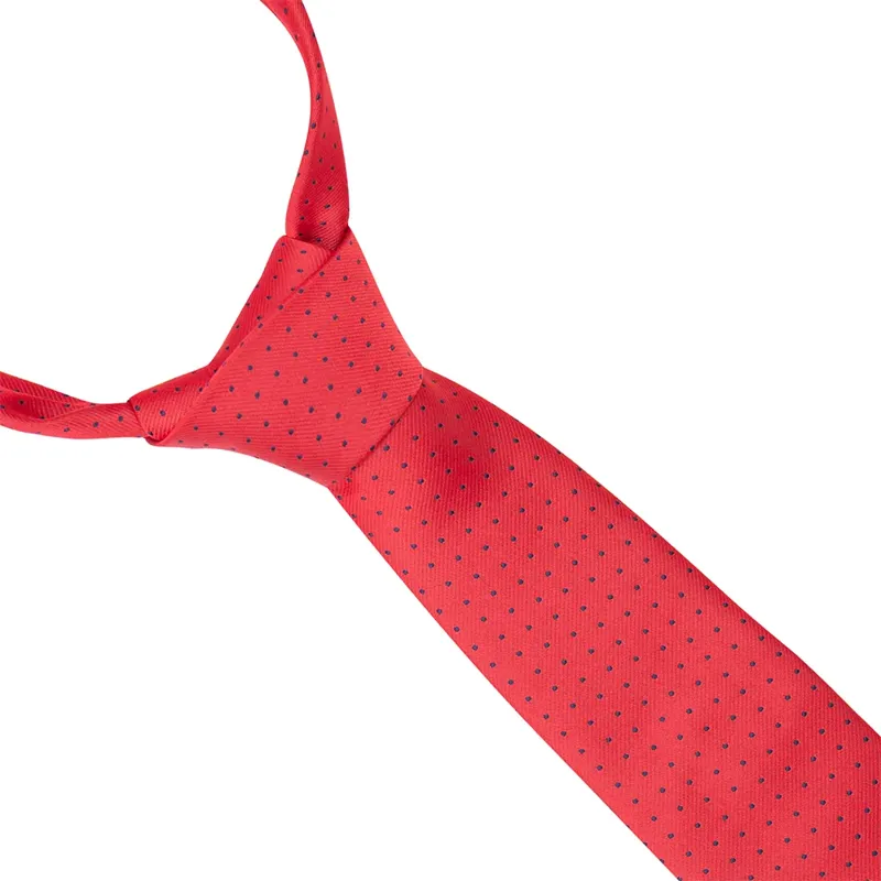 Supreme Products Show Tie - Adult Red/Navy Spot-1