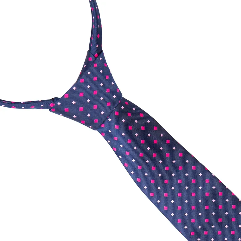 Supreme Products Show Tie - Adult Navy/Pink Diamonds-1