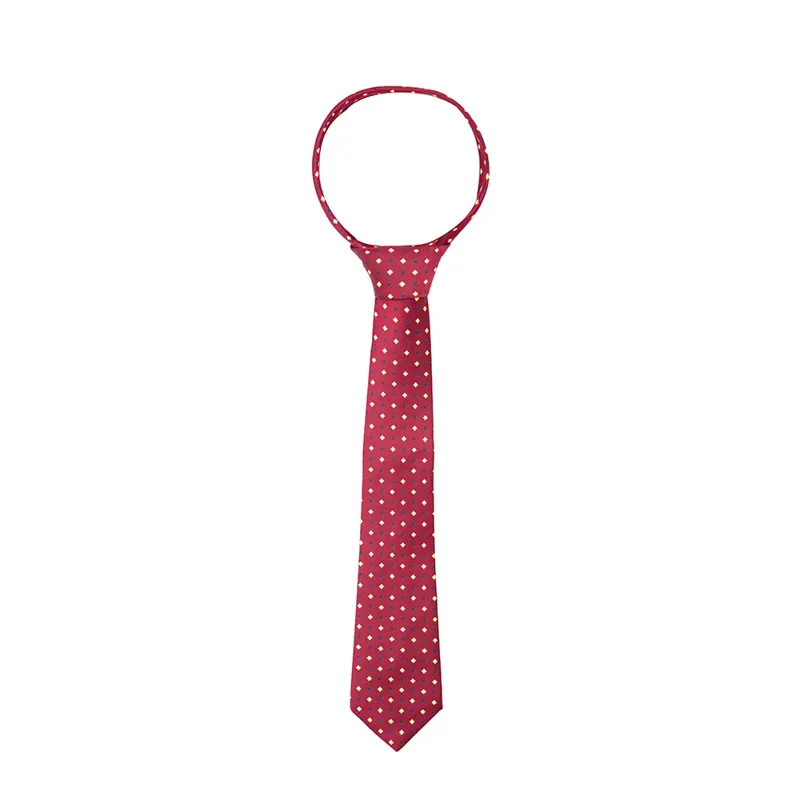Supreme Products Show Tie - Adult Burgundy/Gold Diamonds