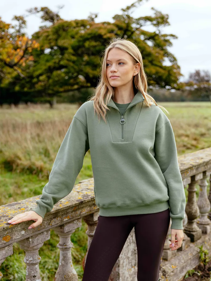 LeMieux Keira Quarter Zip Sweat - Rosemary-2