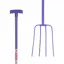 Red Gorilla T-Handle 4-Prong Fork - Purple