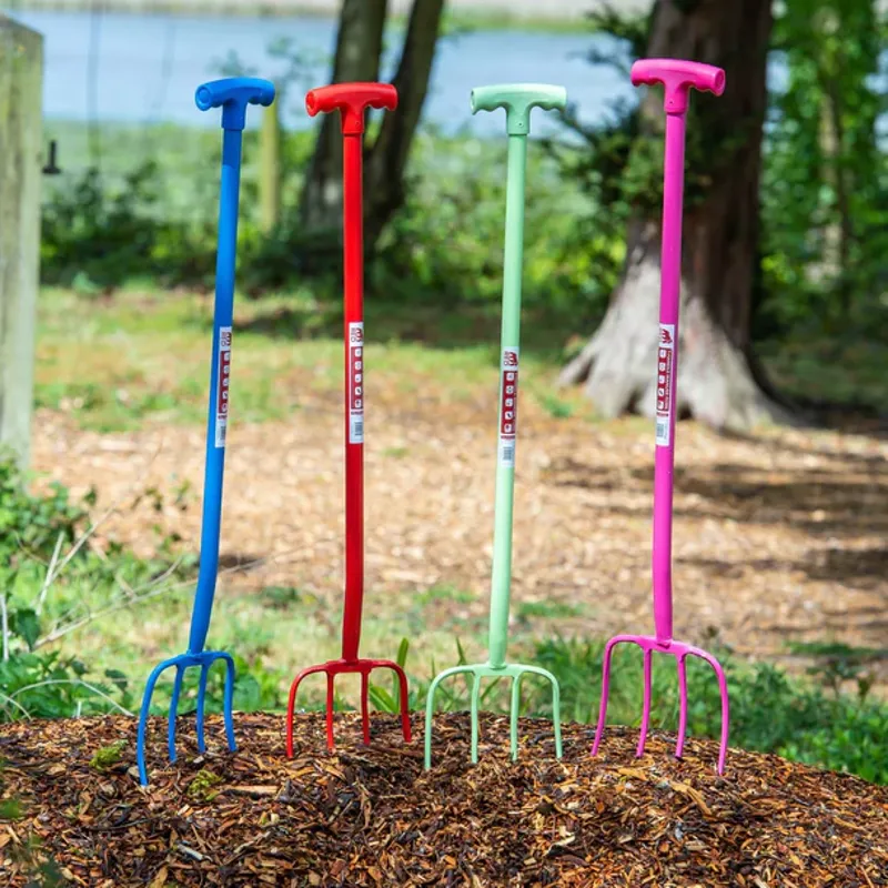 Red Gorilla T-Handle 4-Prong Fork - Purple-1