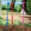 Red Gorilla T-Handle 4-Prong Fork - Blue