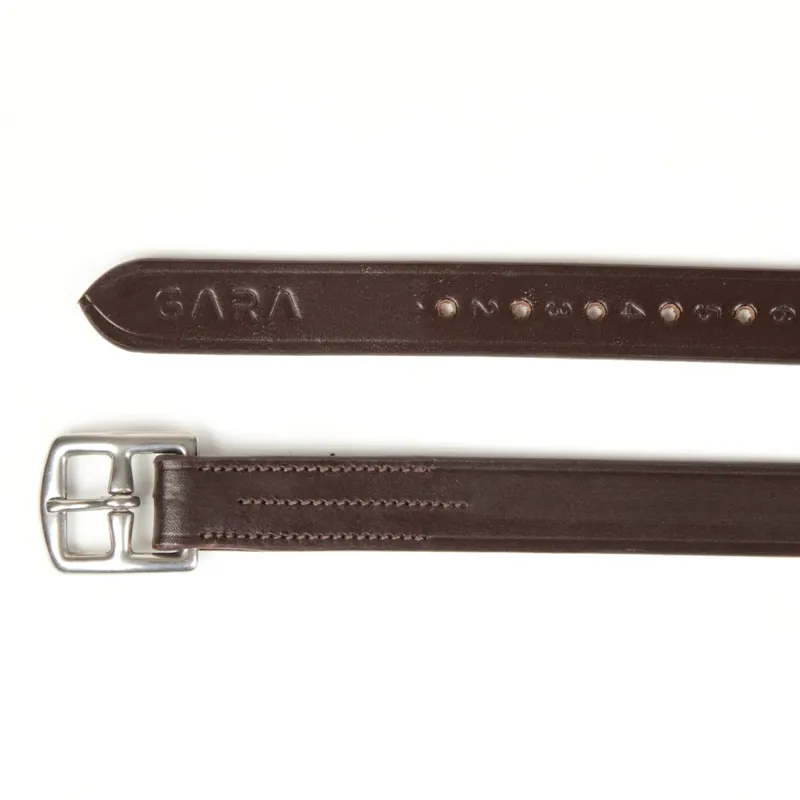 Shires Velociti GARA Stirrup Leathers - Havana-1