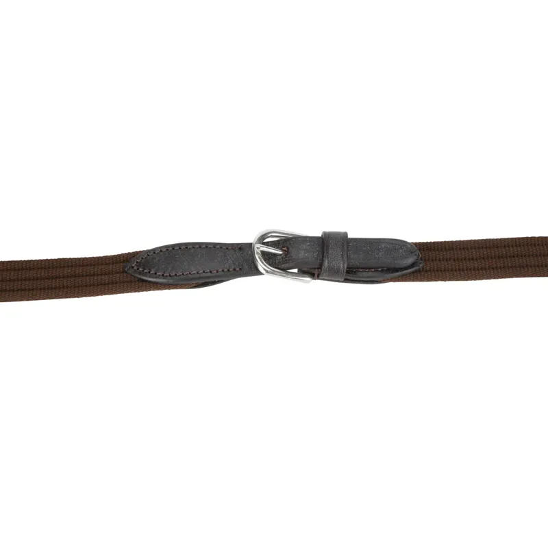 Velociti GARA Cotton Web Draw/Running Reins - BROWN-2