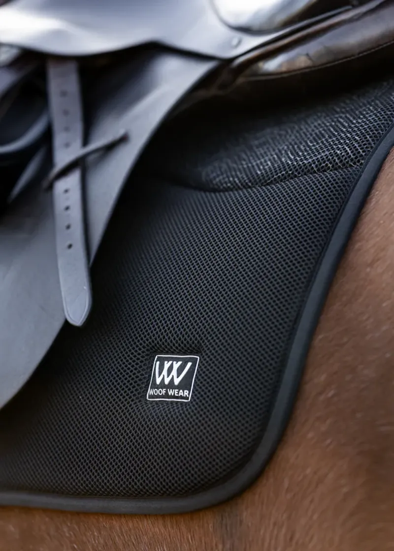 WoofWear Elite Comfort Mesh Close Contact Saddle Pad - Black Large-1
