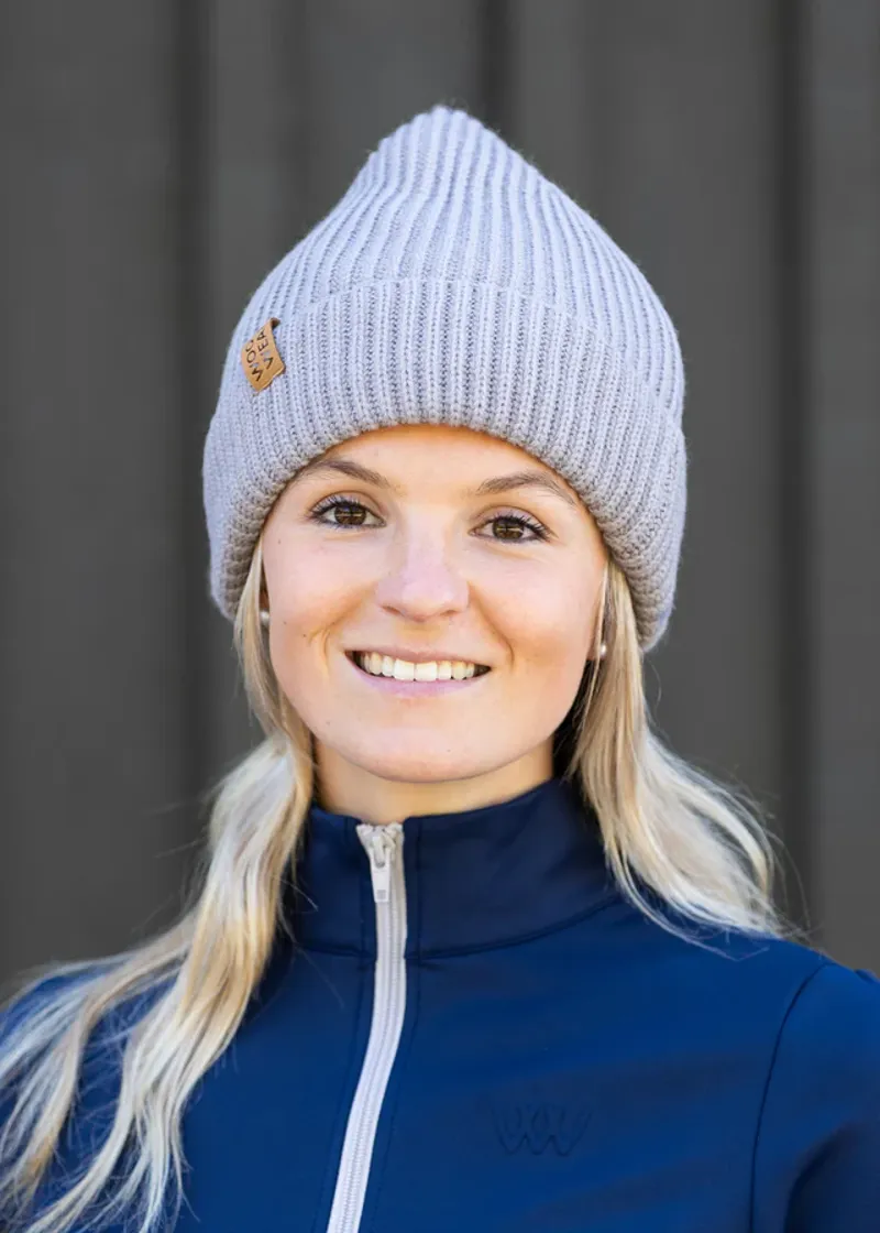 Woof Wear Ribbed Beanie - Stone