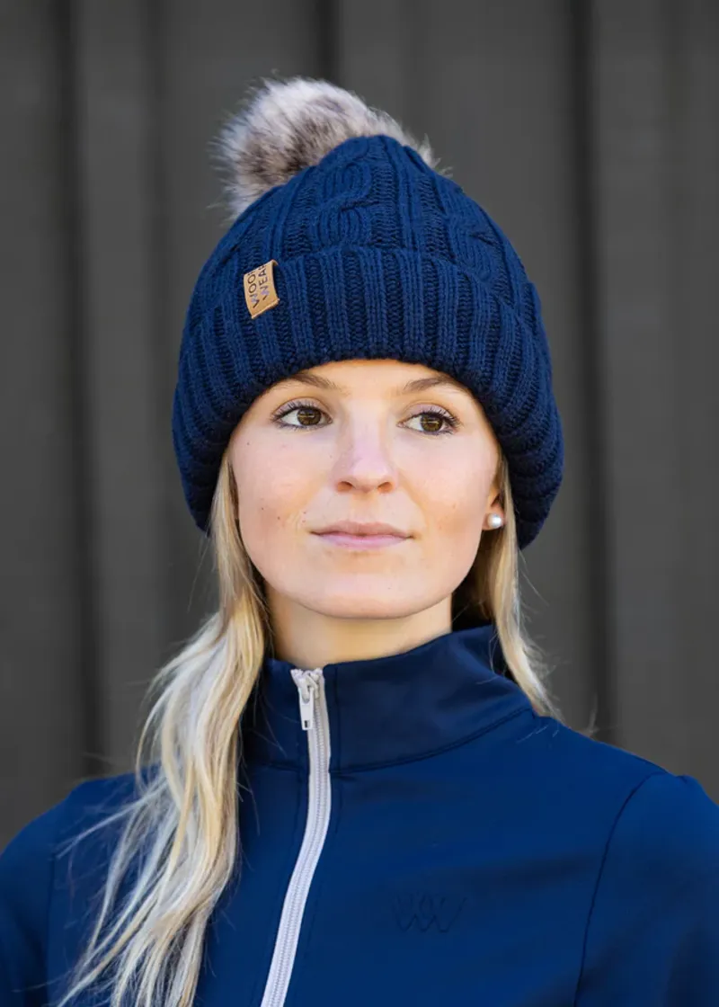 Woof Wear Cable Beanie - Navy