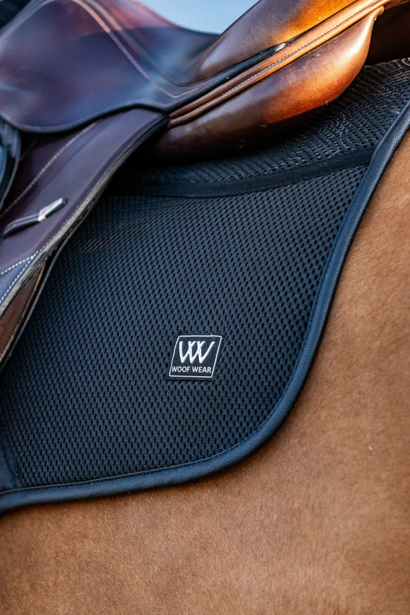 WoofWear Elite Comfort Mesh Close Contact Saddle Pad - Black Large-3