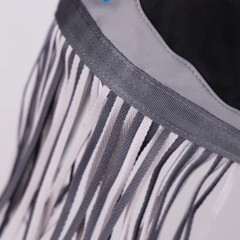 FlyGuard Pro Fine Mesh Fly Mask With Ears and Nose Fringe - NAVY-3