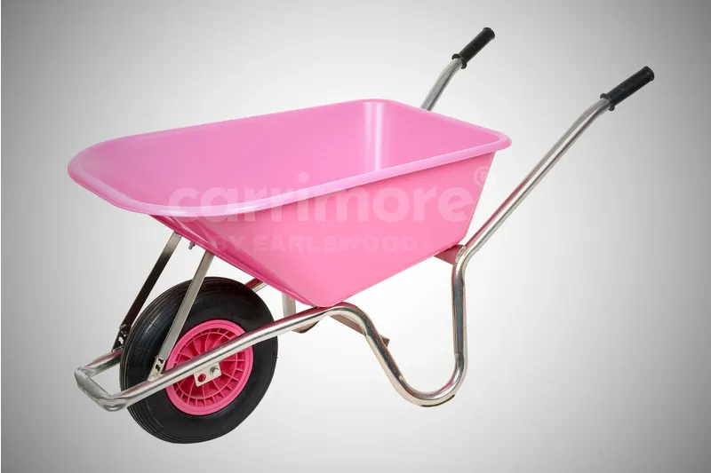 Carrimore 120 Litre Stable Wheelbarrow - Pink
