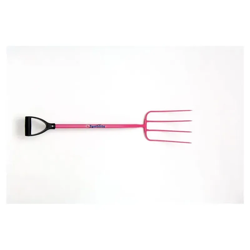 FynaLite Manure Fork D Handle - Pink